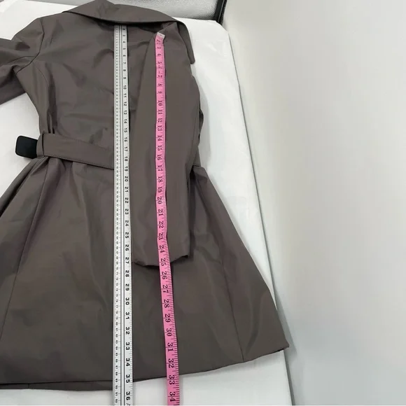 Aritzia Wilfred Trench Coat Women’s L Lined Button Up Belted Front Pockets - Picture 8 of 14